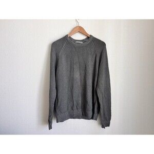 Vince Gray Wool Cashmere Blend Sweater Size Large Minimalist Crew Neck Luxury